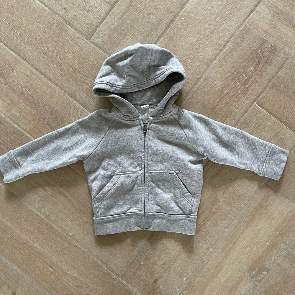 Baby Gap Gray Zip Up Hoodie size 18-24 months